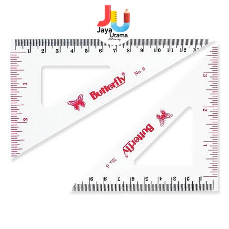 

Penggaris Segitiga 12 cm Butterfly BT-6
