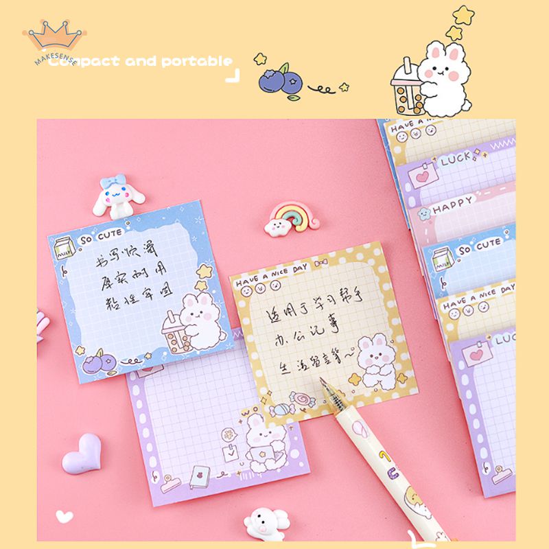 

Pola Kartun Serbaguna Sticky Notes Catatan Post-it，Kreatif Stiker Catatan MK