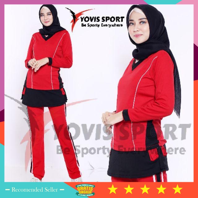 ⭐⭐⭐⭐⭐ Setelan Baju Muslimah Olahraga Terkini kekinan Sport / Setelan baju olahraga senam wanita musl