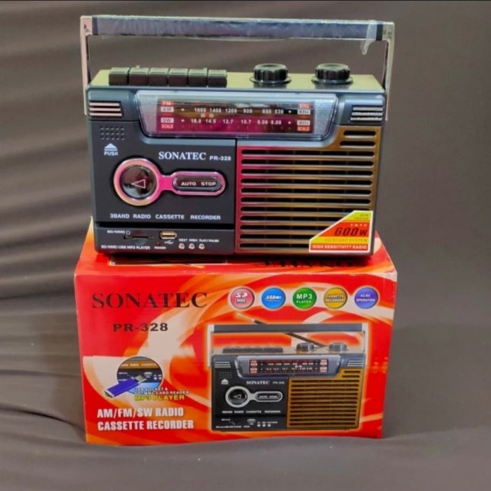 RADIO SONATEC PR-329 RADIO KASET USB AM/FM