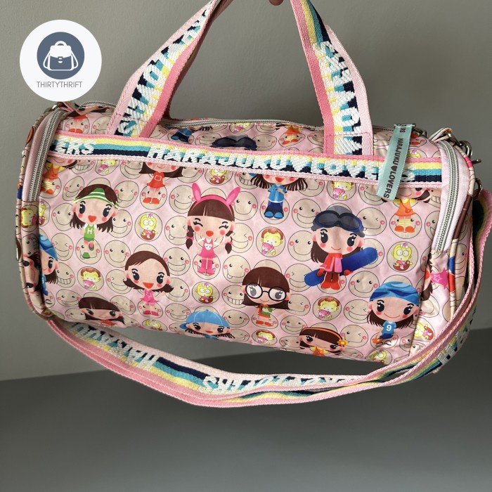 Tas Selempang Harajuku Lovers Sling Bag Speedy Pink Preloved