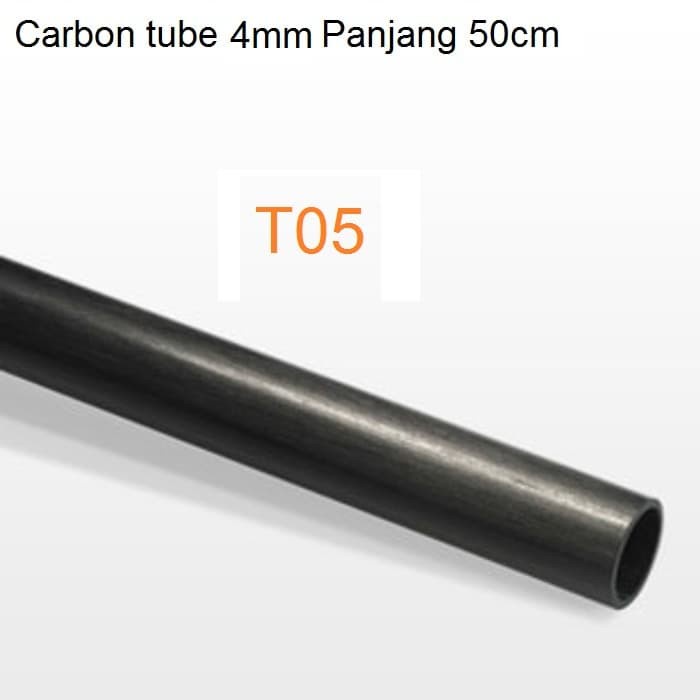 Pipa Karbon 4mm carbon fiber tube 4mm x 500mm quadcopter panahan MJ27