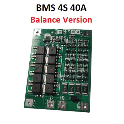 BMS 4S 40A Lipo Lithium Battery Protection Board 18650 Charger PCB -OLL