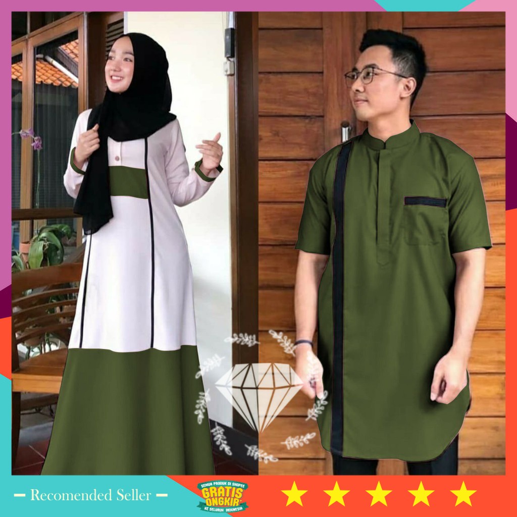 ⭐⭐⭐⭐⭐ Baju Couple Remaja Setelan One Set Murah / COD  COUPLE CENDRAWASIH MF / CP CENDRAWASIH MUSLIM 