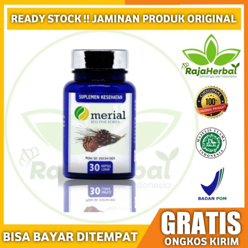 Merial Red Pine Korea Asli 100% Original Obat Kolestrol Darah Tinggi Dan Jantung