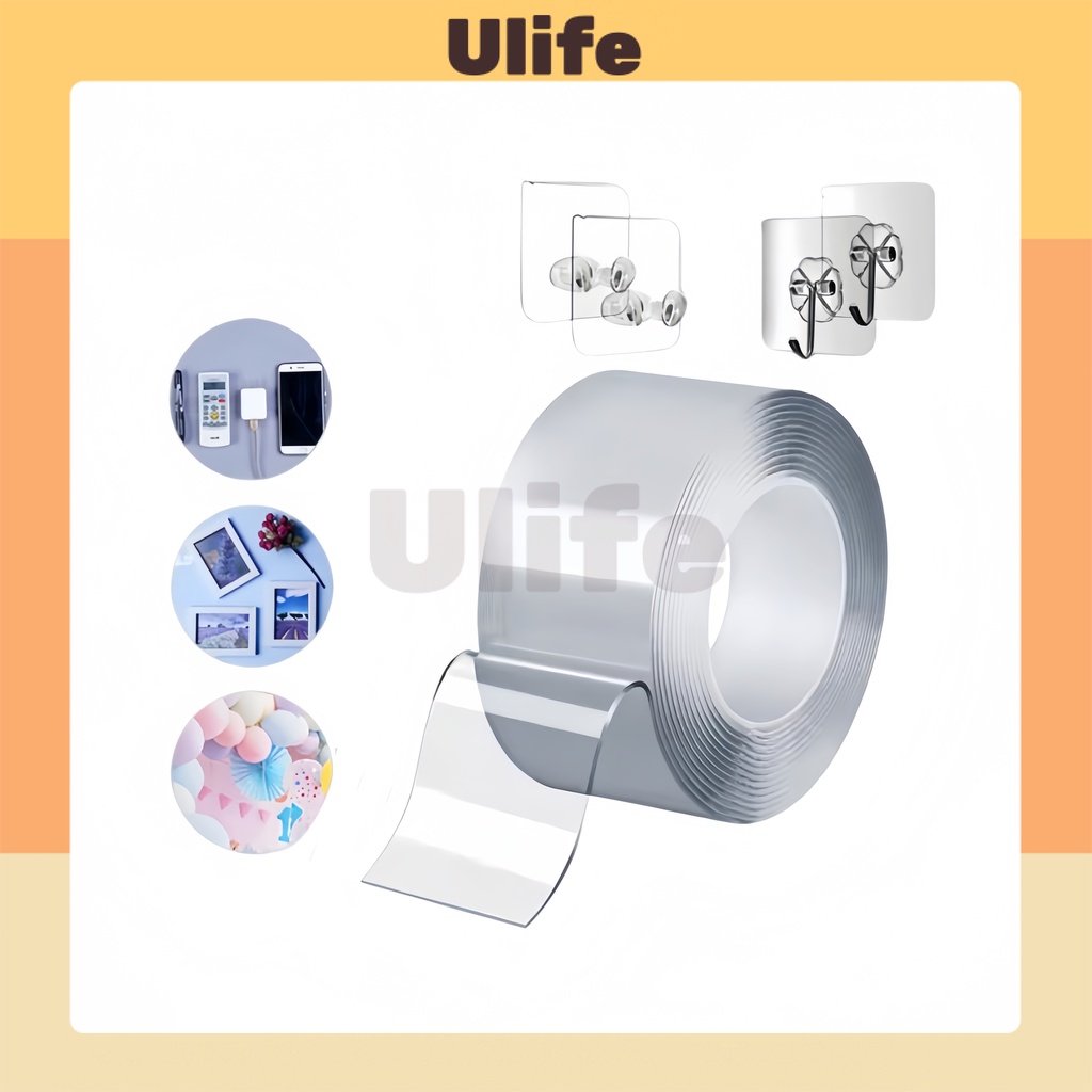 

Pita Dua Sisi Nano/Pita Dua Sisi Transparan/Isolasi Transparan Dua Sisi Multifungsi Super Kuat Tanpa Jejak