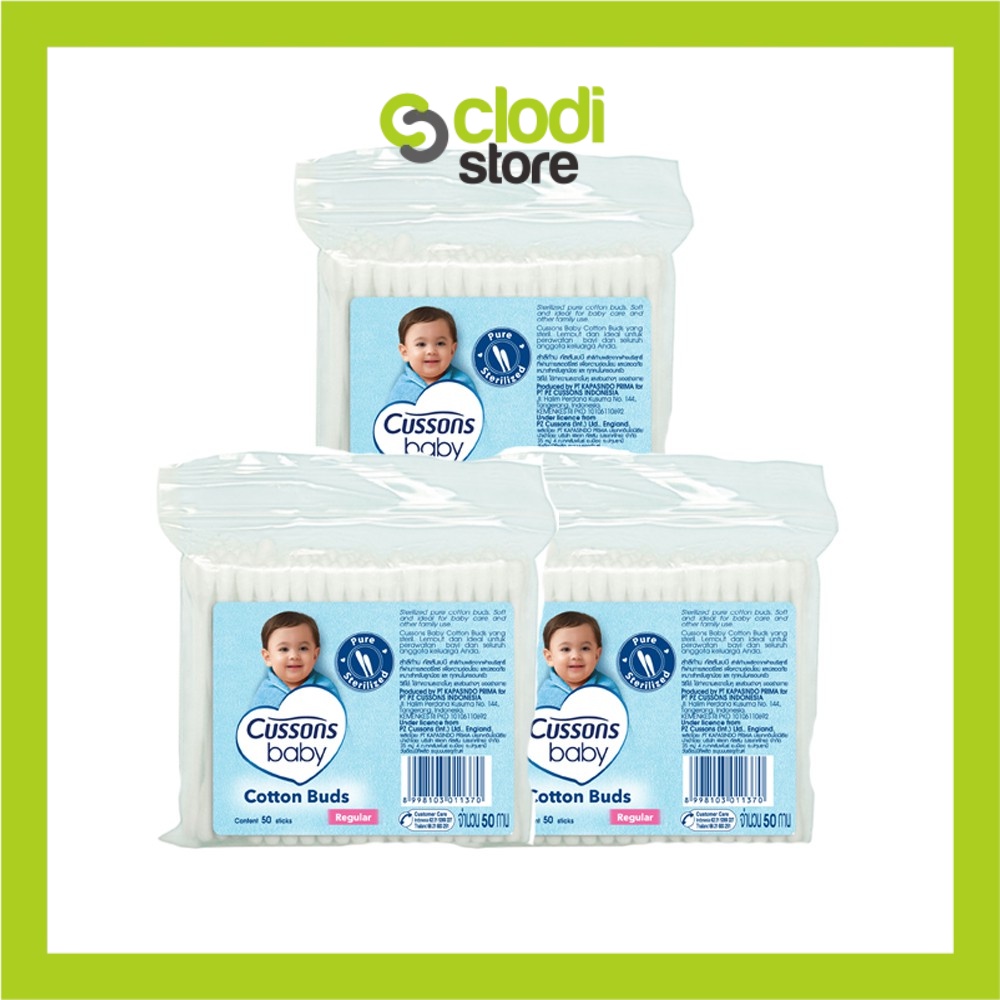 Cussons Baby Cotton Bud Small Tip anak bayi Pembersih Telinga Cussons Huki Babysafe Cotton Bud Bayi 