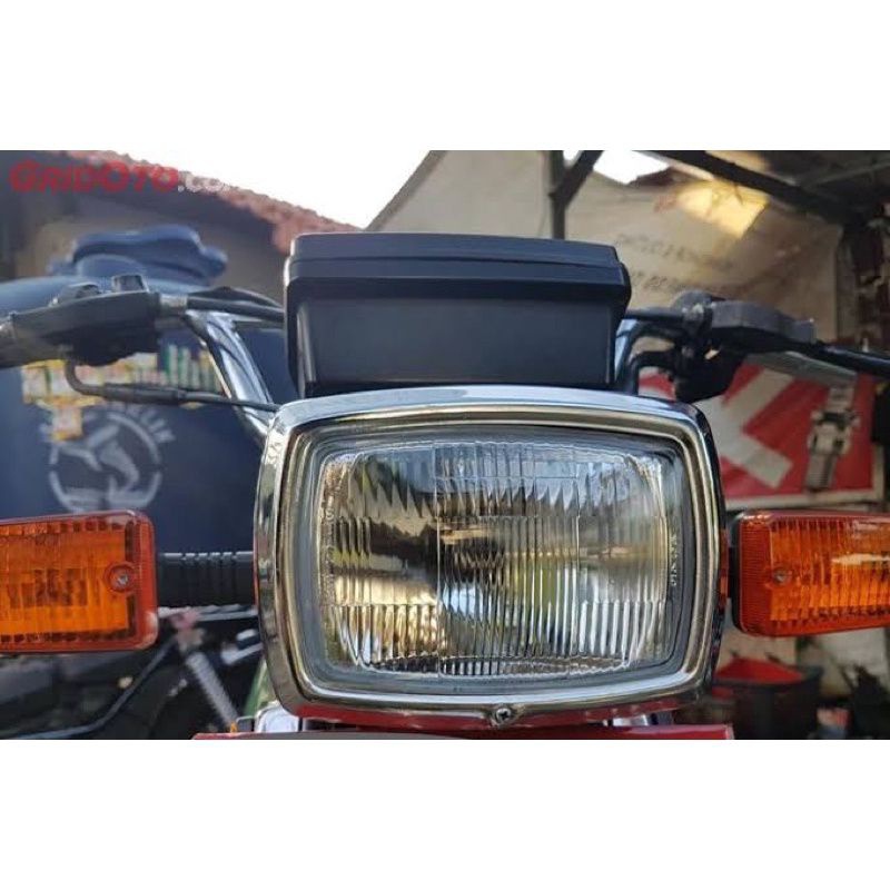 LAMPU DEPAN HONDA WIN OLD - HEADLAMP WIN TUA KACA MODEL ORI DUS COKLAT
