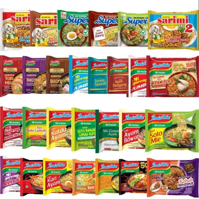 

Indomie Mie instant Eceran TERMURAH