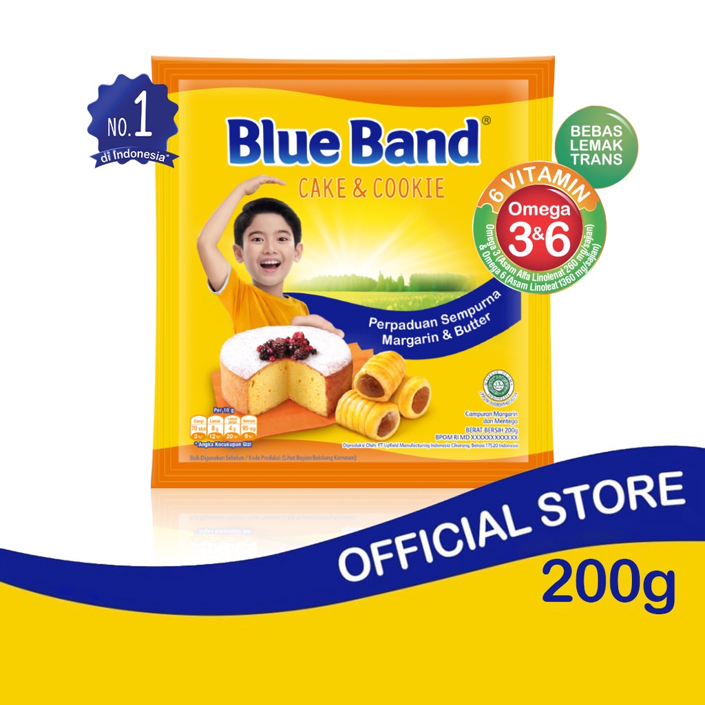 

Blue Band Cake & Cookies Margarin Bahan Kue 200 gr-- TOKO TEMOK