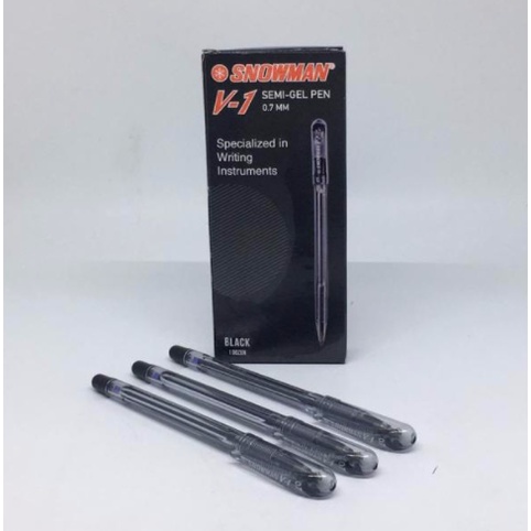

SNOWMAN V-1 BOLPEN PULPEN SEMI GEL PEN HITAM MURAH BLACK V 1 GROSIR GELPEN ATK ALAT TULIS KANTOR ASLI BOLPOINT V1 MURAH ORIGINAL 100% BANDUNG INSTANT STATIONERY PERLENGKAPAN JURNAL SEKOLAH KULIAH