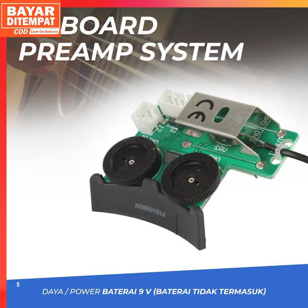 ( 100% ORI ) FISHMAN Gitar Pickup System dengan Onboard Preamp System - VT1