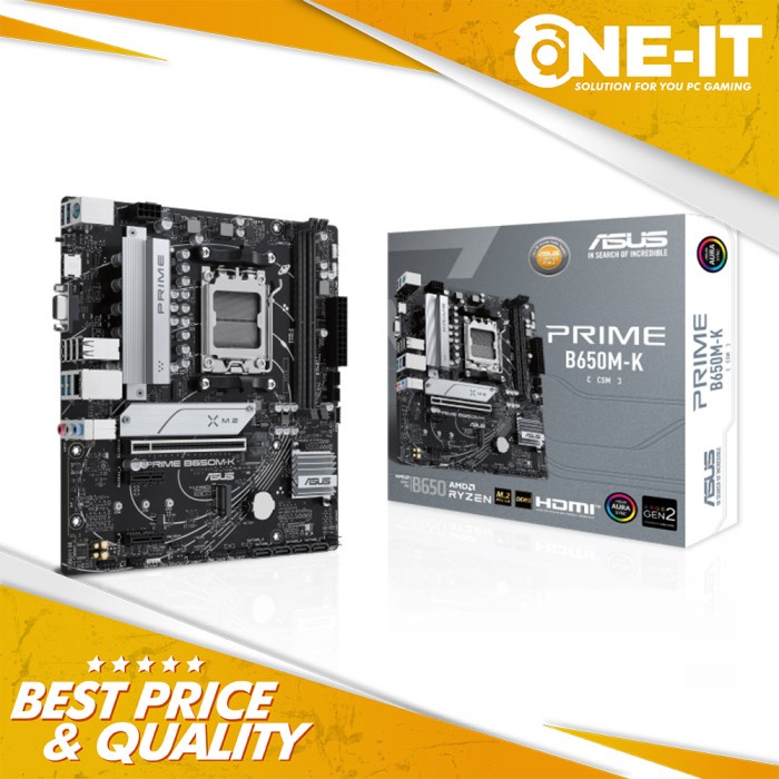 Motherboard ASUS PRIME B650M-K AMD B650 AM5 Micro-ATX DDR5