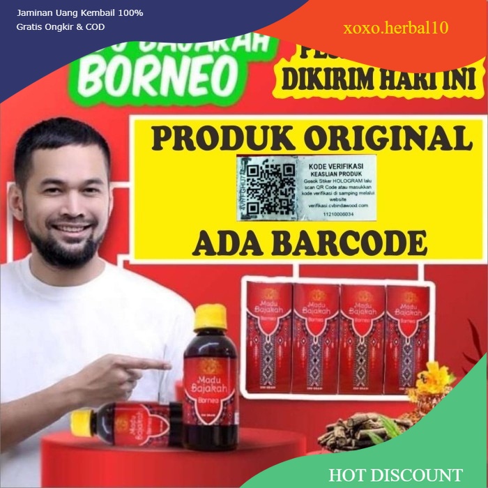 

[GARANSI ORIGINAL - BARCODE - SEGEL HOLOGRAM] Madu Bajakah Borneo Asli Premium