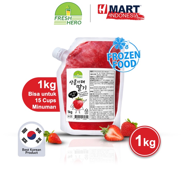 

FRESH HERO Korean Cafe Strawberry - Jus Buah Stroberi Asli Korea 1kg