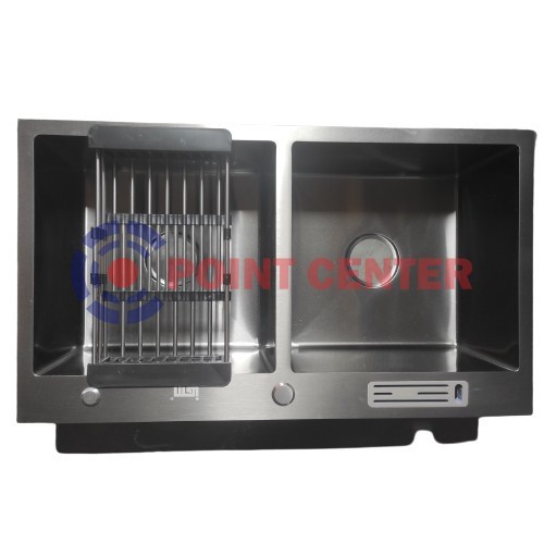 TERBAIK IGM IB 018 Bak Cuci Piring 84x48x23cm 2 Lubang Sink Hitam