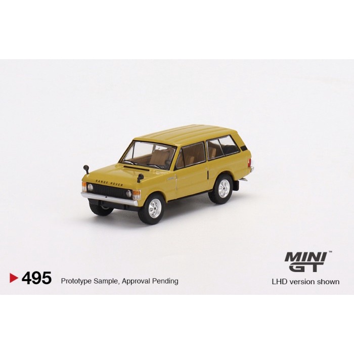 Diecast MINIGT MINI GT NO 495 Range Rover 1971 Bahama Gold