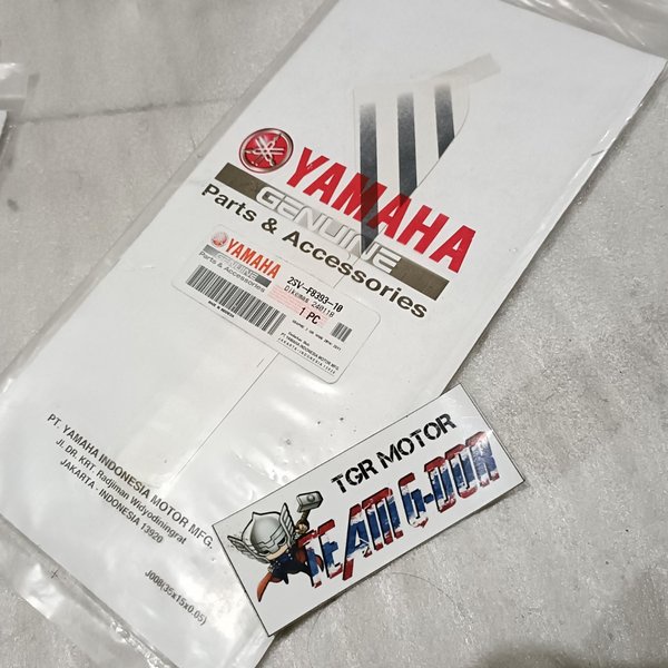 striping sticker stiker polet cover kaper tameng dasi samping depan atas kiri ori original yamaha 2s