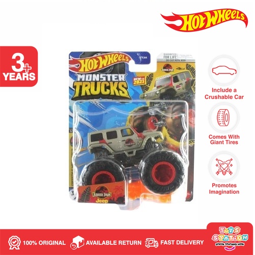Hot Wheels Monster Trucks 2023 Jurassic Jeep Wrangler