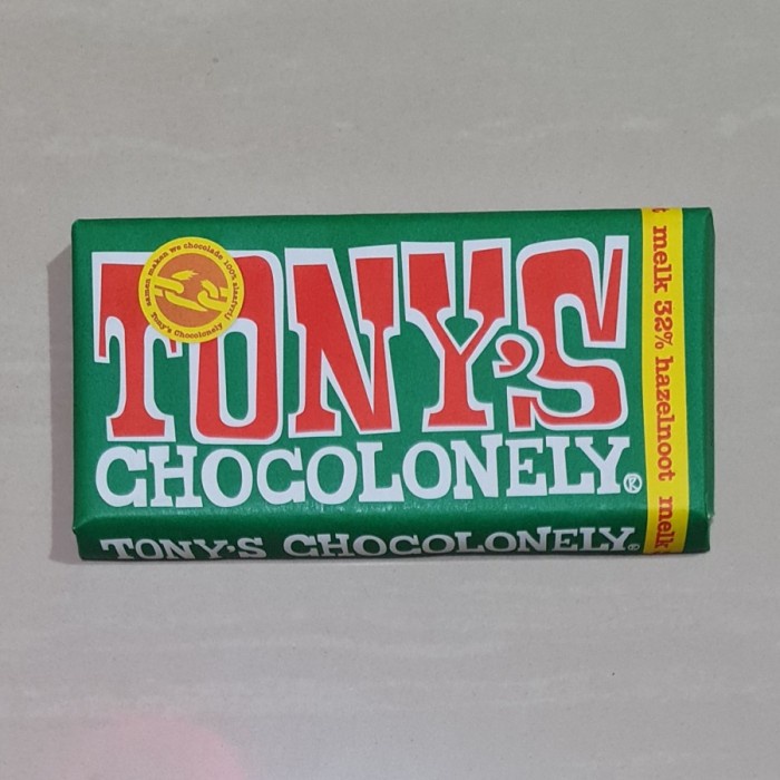 

Tony's Chocolonely Milk Chocolate Hazelnut Bar 180 Gram