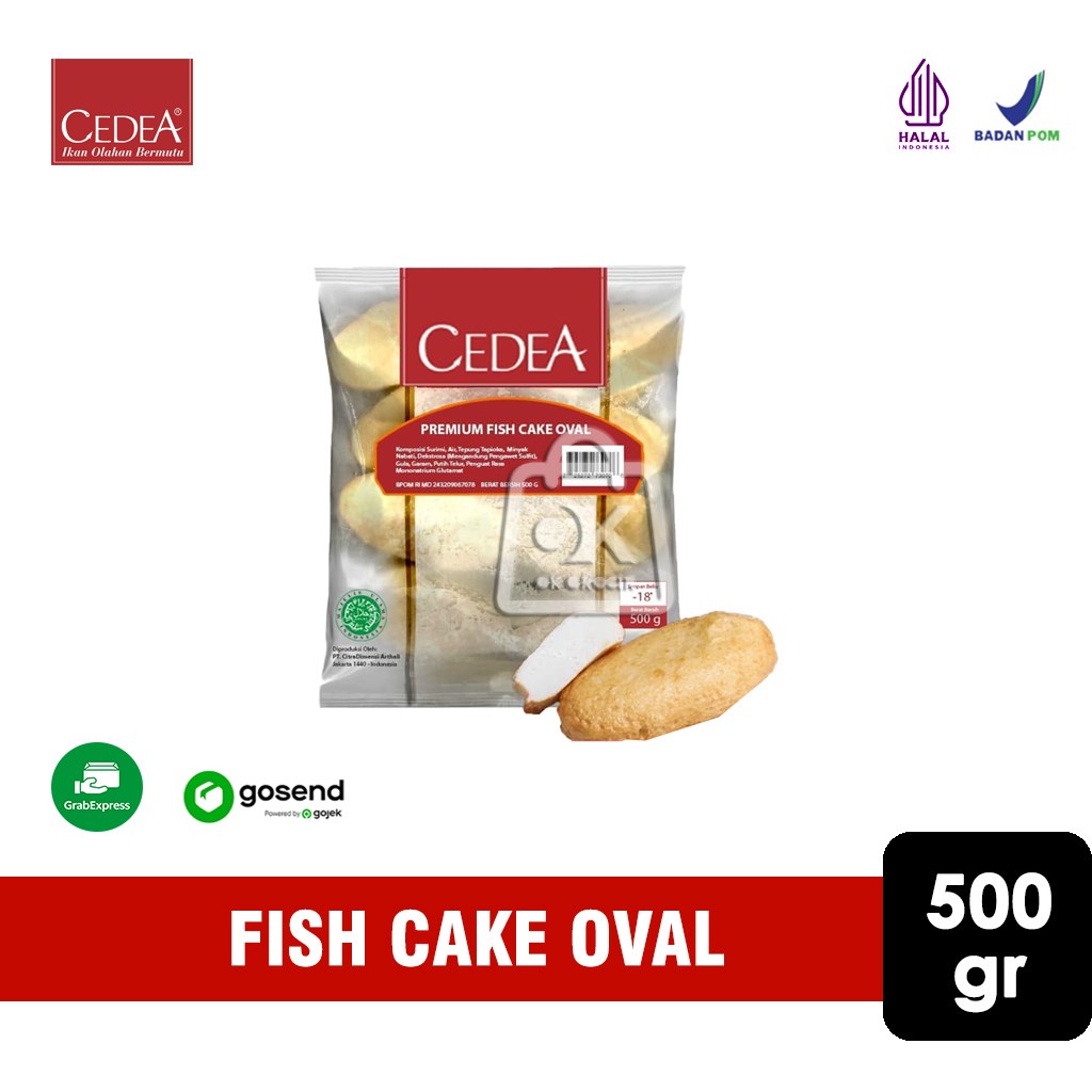 

Fish Cake Oval Premium Cedea 500gr (KHUSUS INSTANT)