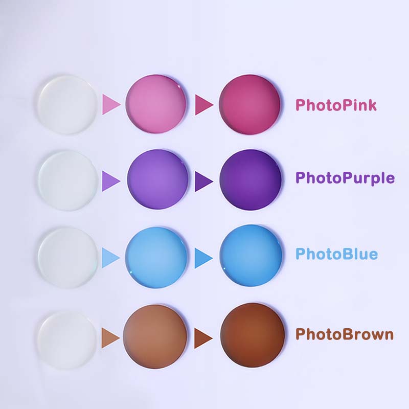 EthosEye Lensa Index 1.56 Minus Photopink Photopurple Photoblue Photobrown UV400