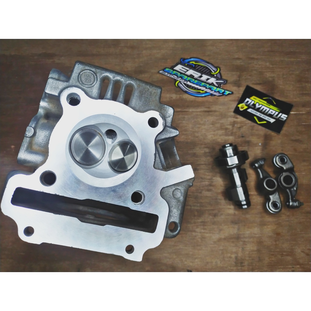 CYLINDER HEAD KOP VEGA ZR KODE 5D9 RUBAHAN KLEP 28 24 / 30 26 SET NOKEN AS RACING