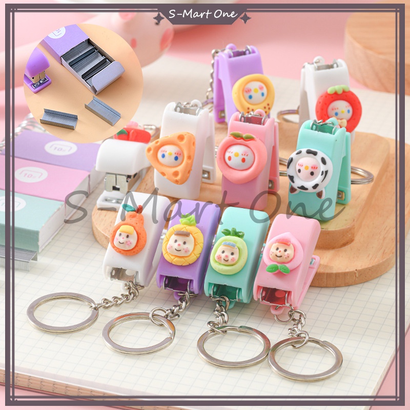 Stapler Ukuran Kecil Unik Lucu/ Staples Mini/Staples Mini Lucu/Gantungan Kunci Steples