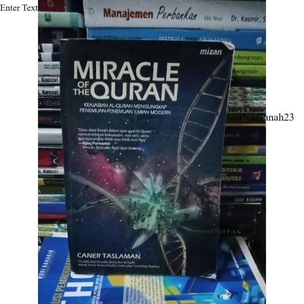 Buku MIRACLE OF THE QURAN BY CANNER TASLAMAN