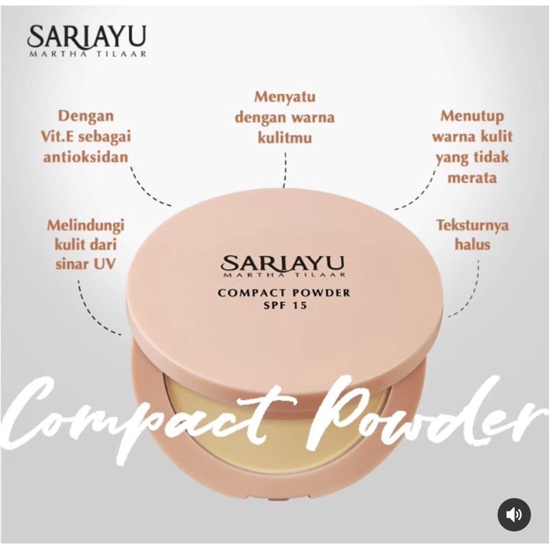 Sari Ayu Compact Powder SPF 15 Bedak Padat Sariayu