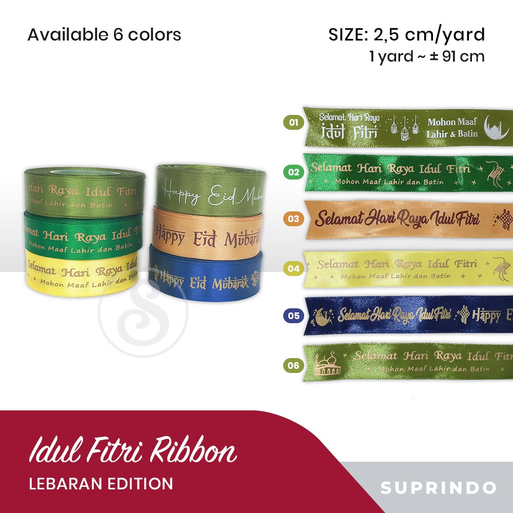 

(PER YARD) PITA SATIN LEBARAN IDUL FITRI