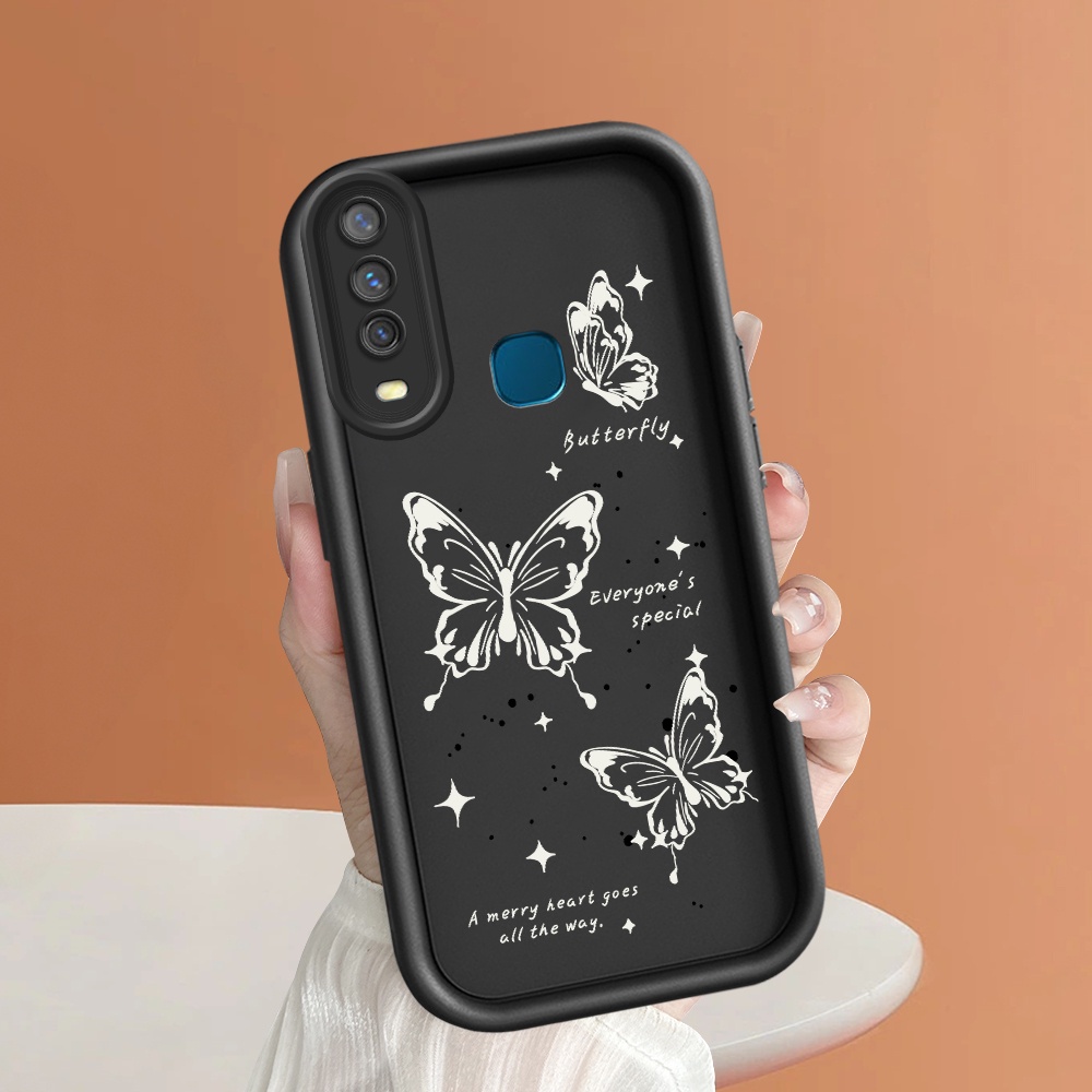 Casing Hp Untuk  Vivo Y17 Y15 Y12 1902  Cassing Softcase Handphone Kesing Phone Case Soft Kartun Bla