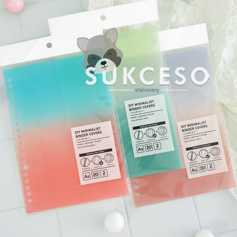 

DIY Minimalist Plastik Binder Cover GRADIENT A5 / Binder Cover Plastik