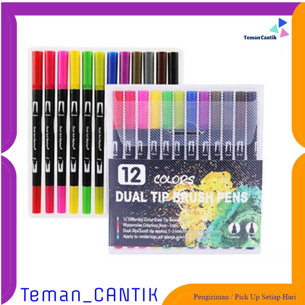 

TC - ATK Kolorowy Spidol Double Head Drawing Pen Fine Art Watercolor Set - MKB