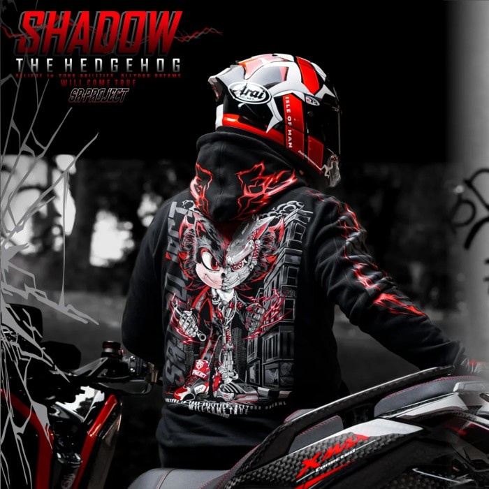 SR Project Shadow The Hedgehog Hoodie ORIGINAL - L