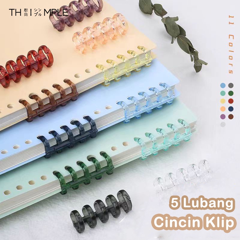 

Ring Pengikat Binder 5 Lubang/Cincin pengikat strip gesper DIY - THIMPLE