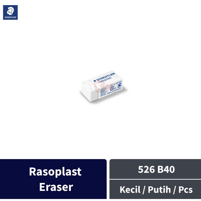 

Penghapus Staedtler Kecil Putih 526 B40 Rasoplast