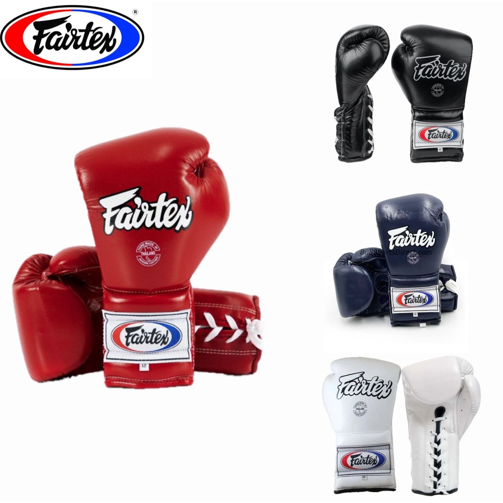 Sarung tinju Fairtex BGL7 Lace up / Boxing gloves muay thai gloves