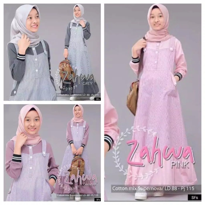 Gamis Remaja Zahwa Ori Shofiya Remaja Modis Murah Kekinian
