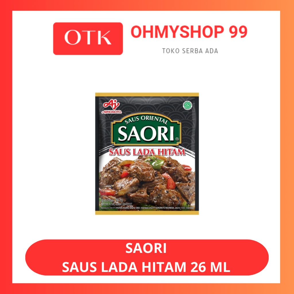 

Saori Saus Lada Hitam 26 ml x 10pcs