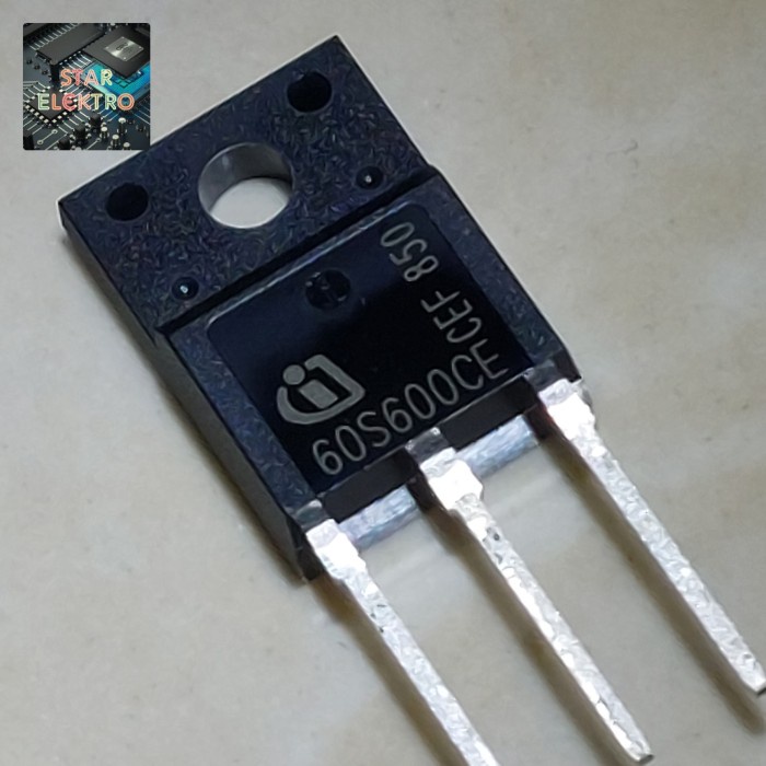 60S600CE To-220f IPAW60R600CE Mosfet 10,3A 650V 60S600 N-Ch Infineon