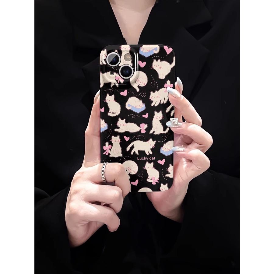 Hp Screen Full of Cats Case for Iphone 11 14 13 12  Pro Max XR X XS Max 6 6s 7 8 Plus Camera Protect