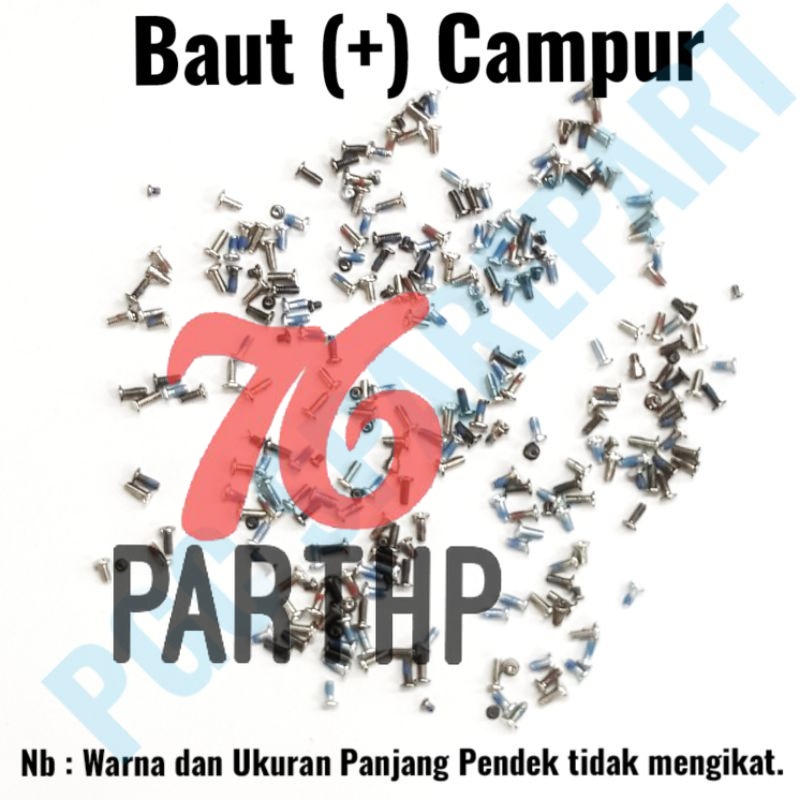 Baut Handphone HP (+) / Plus / Bunga ukuran campur untuk Samsung Cina OP Realme Vivo Xiaomi Redmi So
