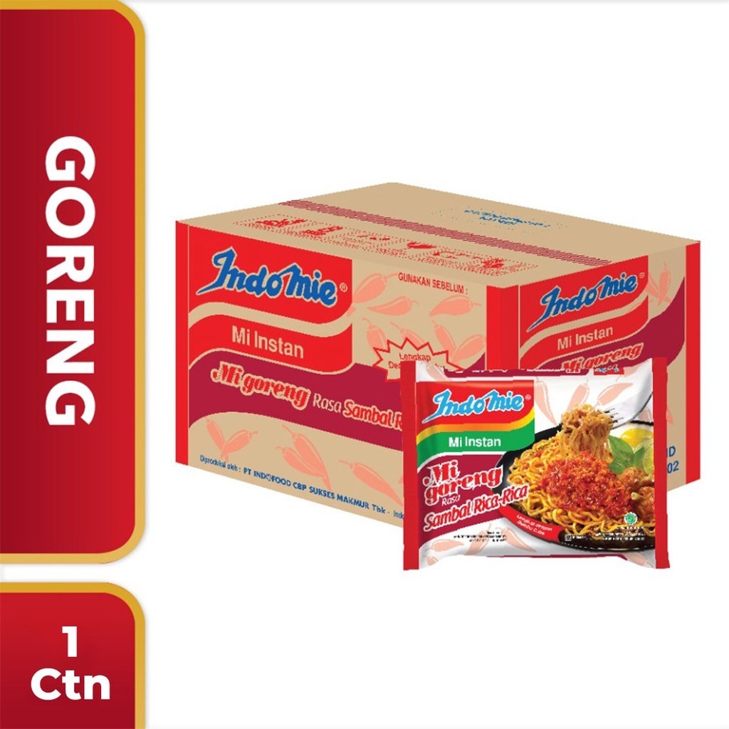 

Indomie Goreng Pedas Sambal Rica-rica 1 Dus Isi 40 Pcs