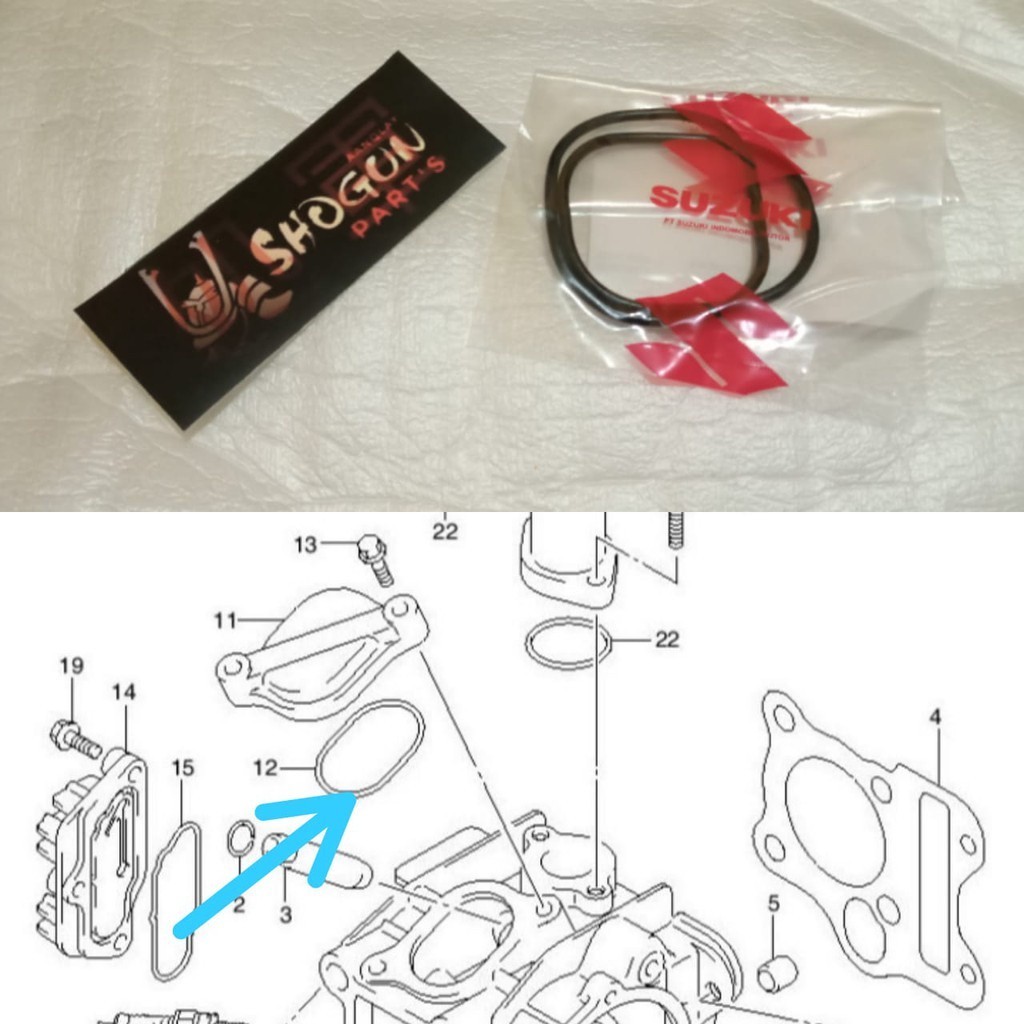 Seal Tutup Klep Shogun Oring Tutup Klep Shogun