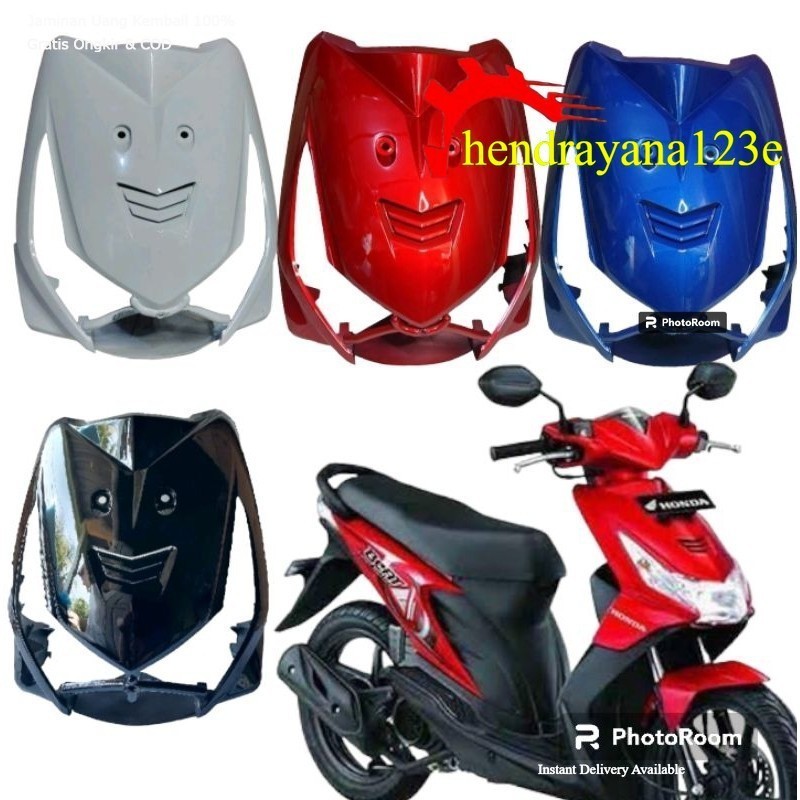 cover tameng depan beat lama/ karbu hitam