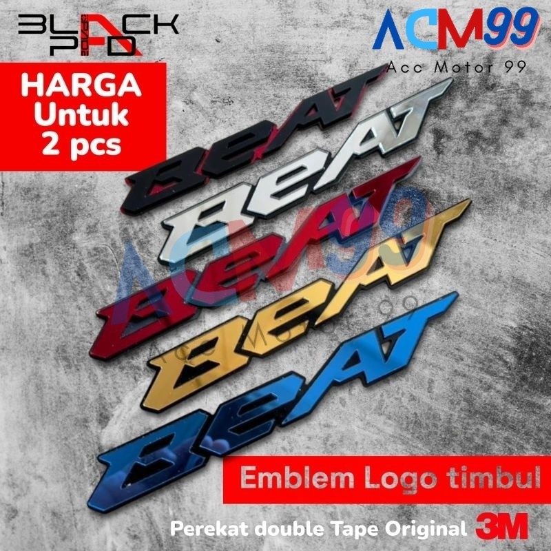 Emblem Logo Beat 3D Akrilik