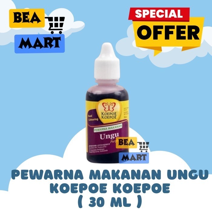 

Pewarna Makanan UNGU Koepoe Koepoe 30 ml | Food Coloring Purple Kupu Kupu 30ml