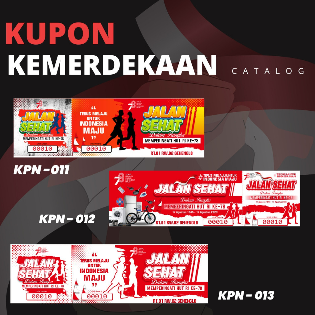 

KUPON / KUPON UNDIAN / KARCIS / KARCIS PARKIR RETRIBUSI / KUPON JALAN SEHAT / KUPON GOWES / TIKET MASUK / VOUCHER