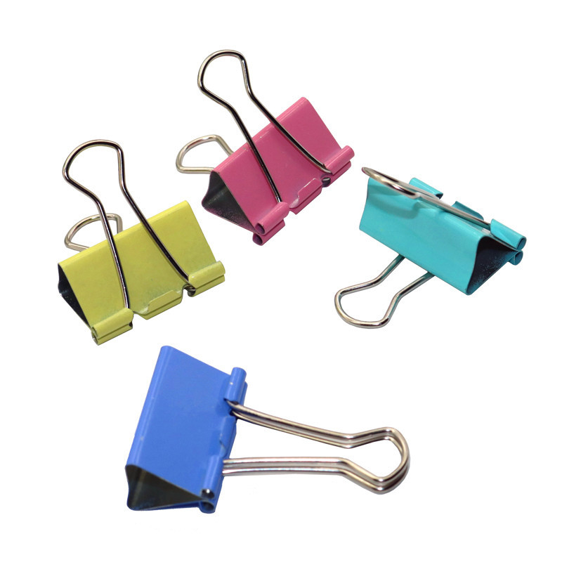 

4 Pcs Color Long Tail Clips Photo Clip Holder Notes Letter Paper Clip Office Supplies 4.3*2.5cm Office Binding Products